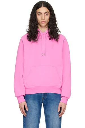 Ami Pull à capuche rose à logo Ami de cœur