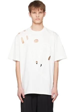 Feng Chen Wang T-shirt blanc à découpes