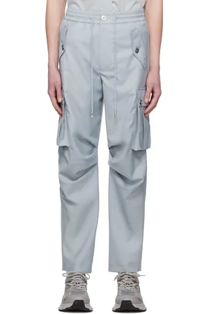 Feng Chen Wang Pantalon cargo gris exclusif à SSENSE