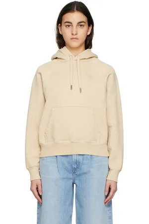 Ami Pull à capuche beige à logo Ami de cœur
