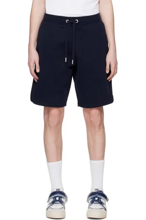 Ami Short bleu marine à logo Ami de cœur