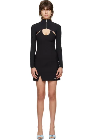 COPERNI Robe courte étagée noire