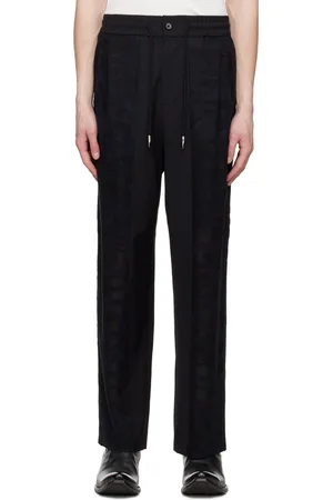 Feng Chen Wang Pantalon noir à panneaux