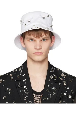 Feng Chen Wang Chapeau bob blanc à ornements