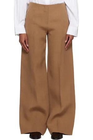 The Row Pantalon Pipa brun clair