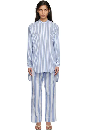 Totême Chemise bleue à rayures