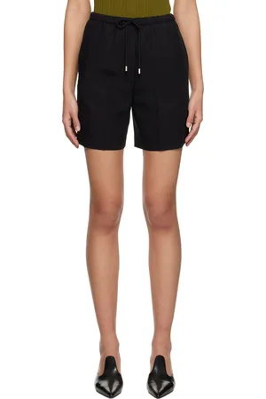 Totême Short noir à cordon coulissant