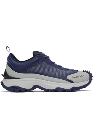 Moncler Baskets Trailgrip Lite bleu marine et gris