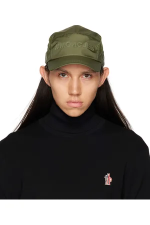 Moncler Casquette kaki à logo contrecollé