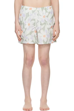Bather Maillot de bain vert à motif fleuri