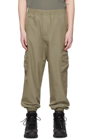 F/CE Pantalon cargo vert à cordon coulissant