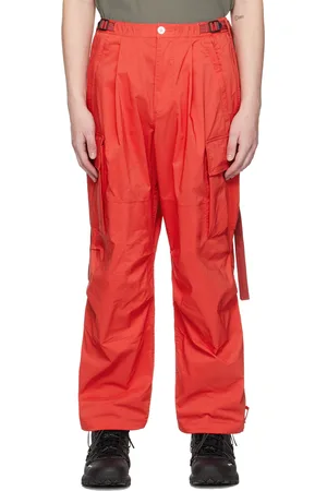F/CE Pantalon cargo décontracté rouge