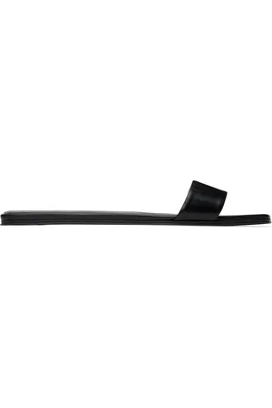 The Row Sandales noires en cuir d