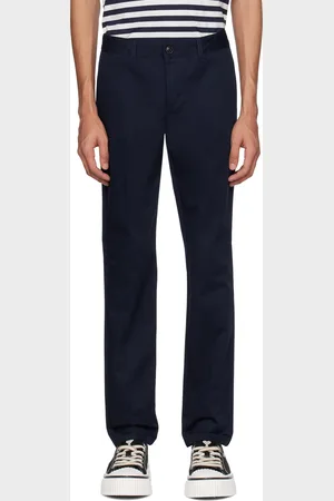 Ami Pantalon droit bleu marine