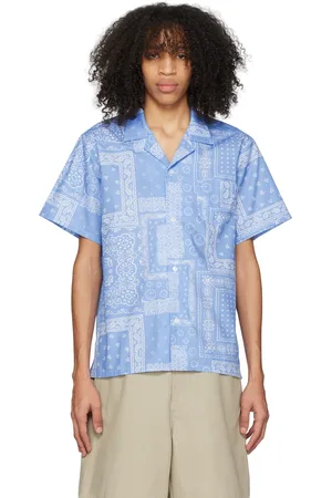 Bather Chemise mauve à motif cachemire