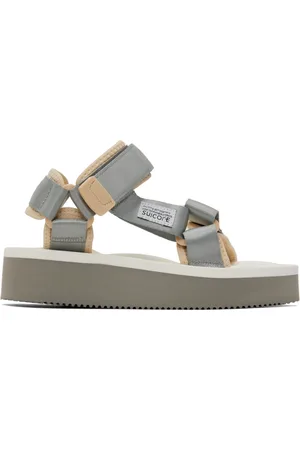 SUICOKE Sandales DEPA-2PO gris et blanc