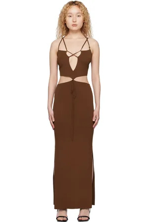 AYA MUSE Robe longue Reis brune