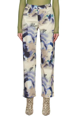 Miaou Pantalon Fargo beige et mauve