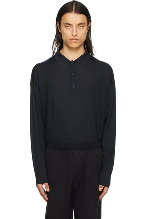 The Row Polo Dijon bleu marine