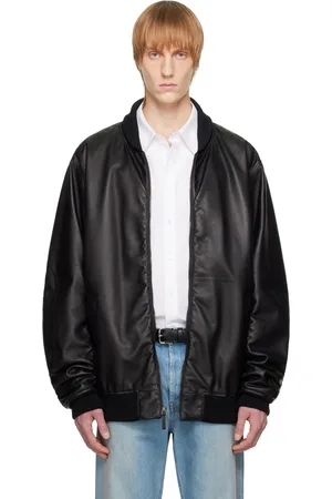 The Row Blouson aviateur Shawn noir en cuir