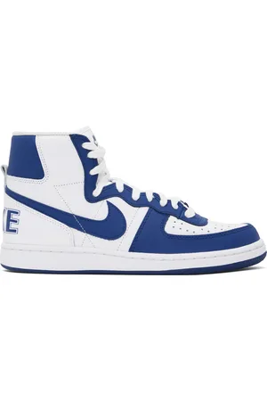 Comme des Garçons Baskets montantes Terminator bleu et blanc édition Nike