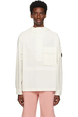 C.P. Company Blouson blanc cassé à lentille