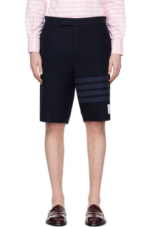 Thom Browne Short bleu marine à quatre rayures