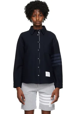 Thom Browne Chemise surdimensionnée bleu marine