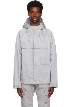 C.P. Company Blouson gris à écusson amovible