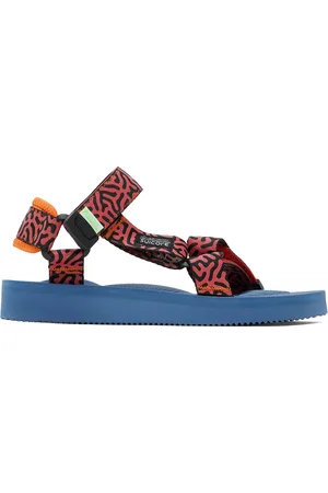 SUICOKE Sandales DEPA-Cab orange et bleu marine