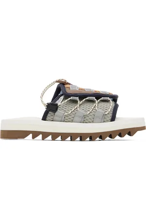 SUICOKE Sandales DAO-2ab bleu marine et blanc