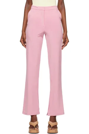 REMAIN Birger Christensen Pantalon semi-évasé rose