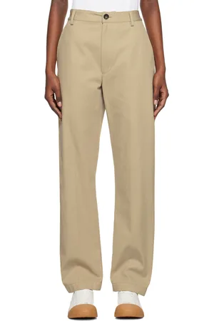 Bottega Veneta Pantalon droit beige