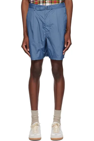 Beams Short bleu à ceinture