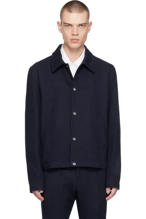 Ami Blouson bleu marine à boutons-pression