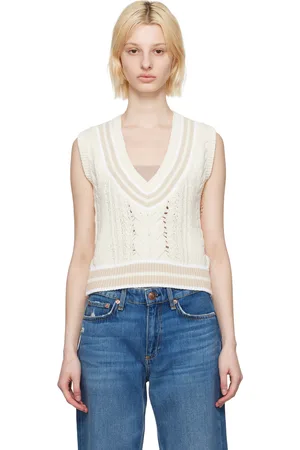 RAG&BONE Gilet Brandi blanc cassé