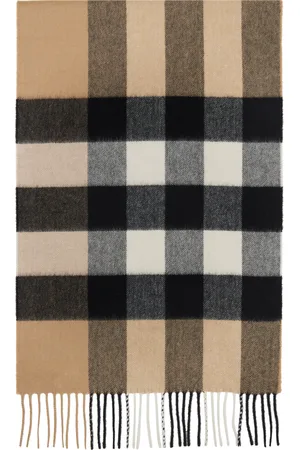 Burberry Écharpe brune à carreaux