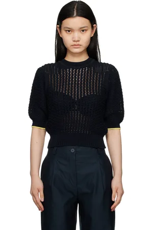 Maison Kitsuné Pull bleu marine édition Hotel Olympia