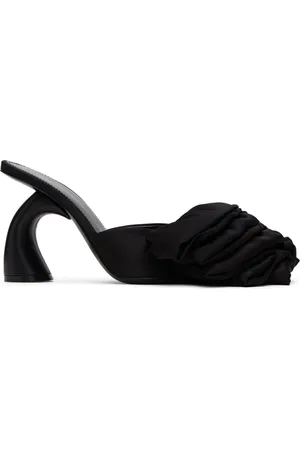 DRIES VAN NOTEN Mules noires à volants