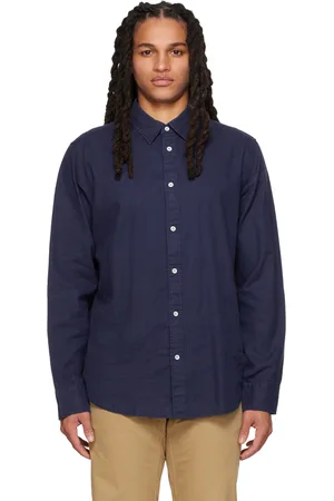 RAG&BONE Chemise Gus bleu marine