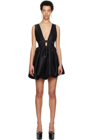 Kika Vargas Robe courte Hilma noire exclusive à SSENSE