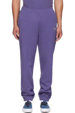 DIME Pantalon de survêtement mauve à logo brodé