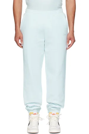 DIME Pantalon de survêtement bleu à logo brodé