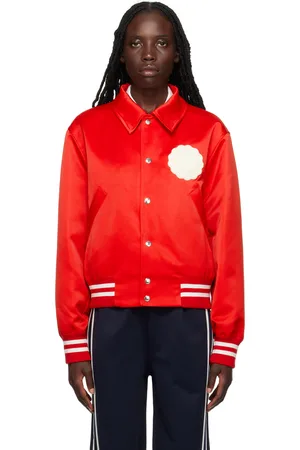 Ami Blouson aviateur rouge à logo Ami de cœur