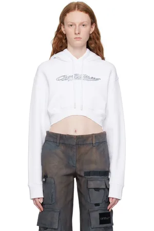 OFF-WHITE Pull à capuche Bling Baseball blanc