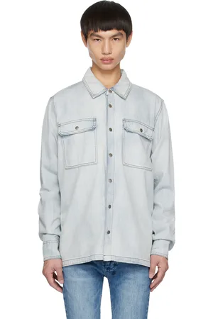 KSUBI Chemise Scorpio bleue en