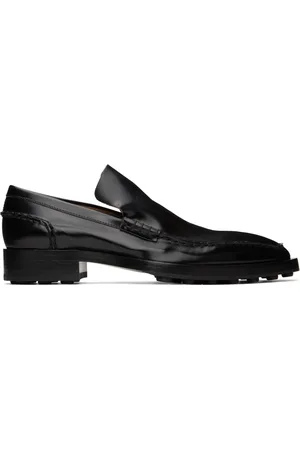 Jil Sander Flâneurs noirs en cuir