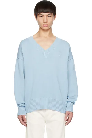Ami Pull bleu à logo Ami de cœur