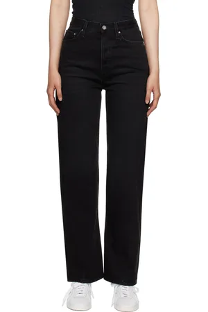 Totême Jean noir à coutures torsadées