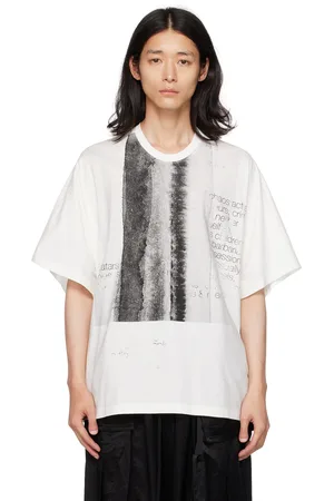 JULIUS T-shirt blanc à image imprimée